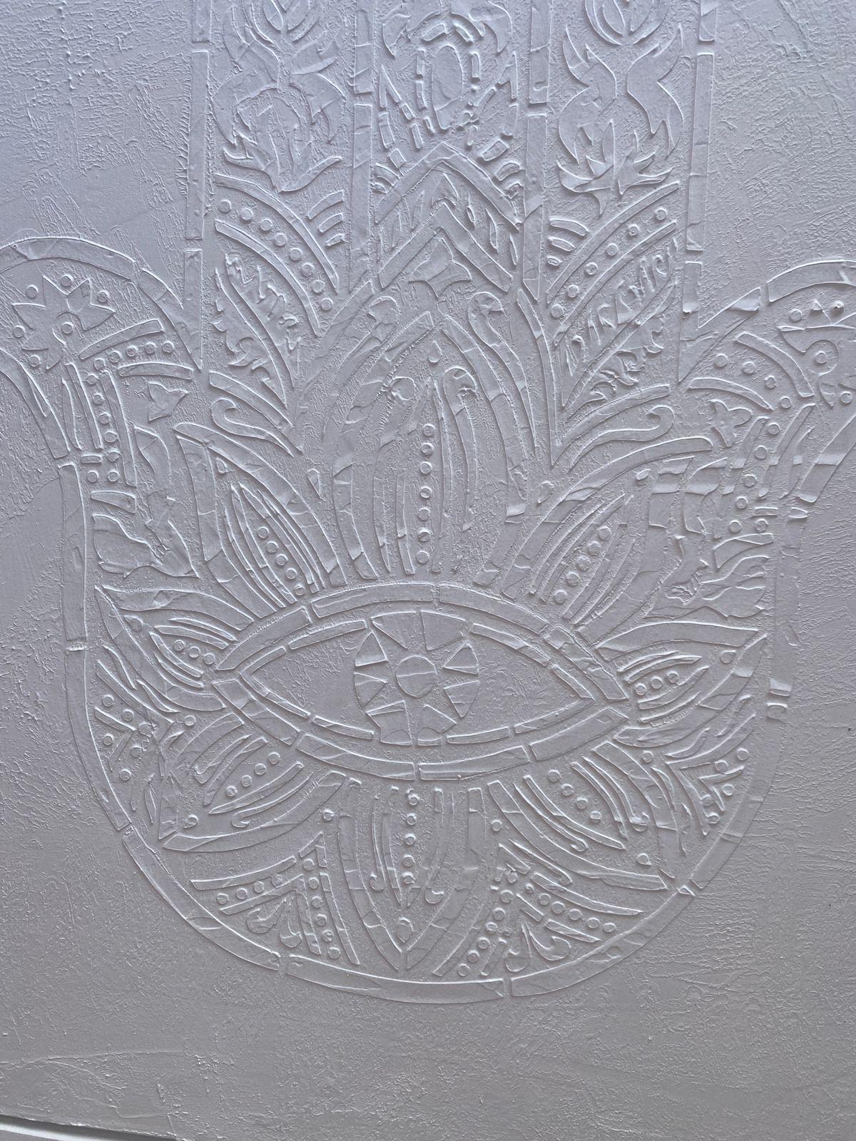Mano de Fátima, Hamsa Cuadro decorativo  90x70-3