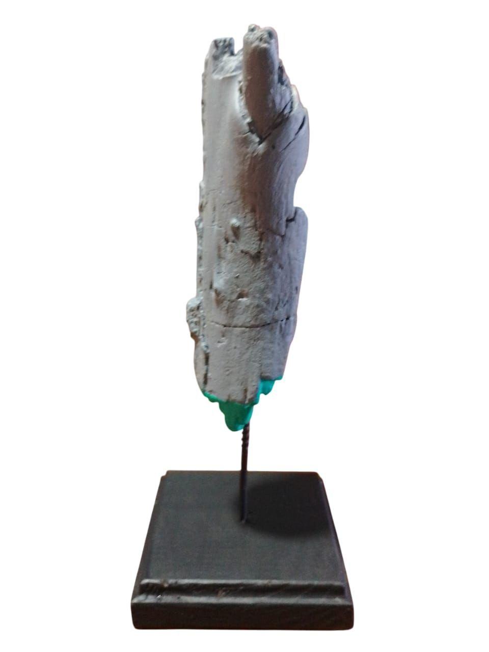 Estatuilla, Figura, Tronco Decorativo Gris 01-3