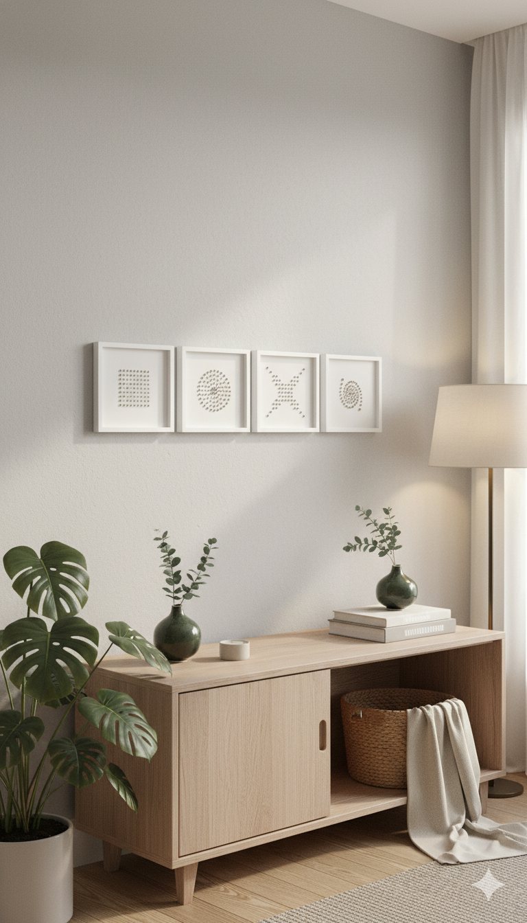 Cuadros Decorativos "Esencia Marina" – Artesanía  en Conchas Naturales (30X30)-3