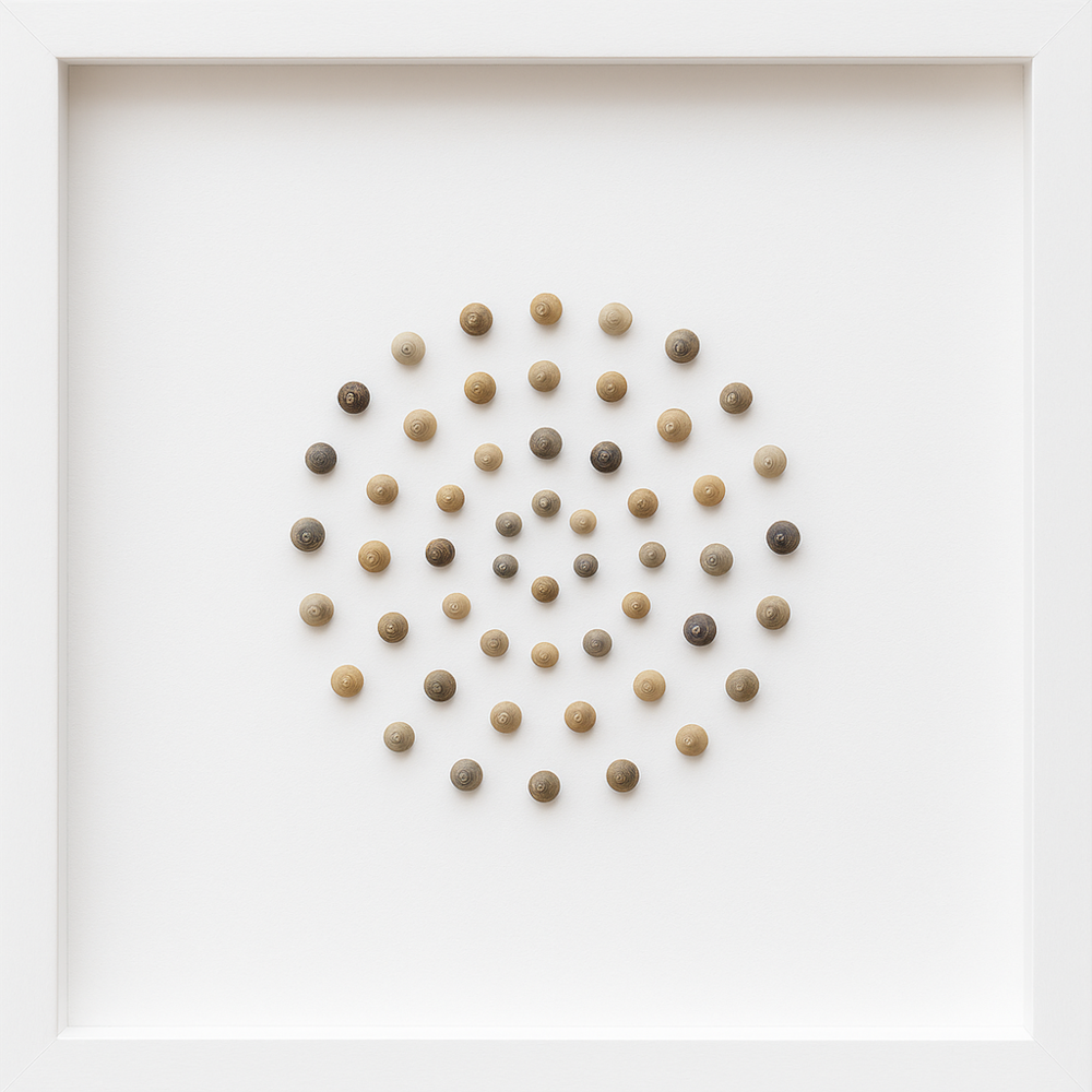 Cuadros Decorativos "Esencia Marina" – Artesanía  en Conchas Naturales (30X30)-0