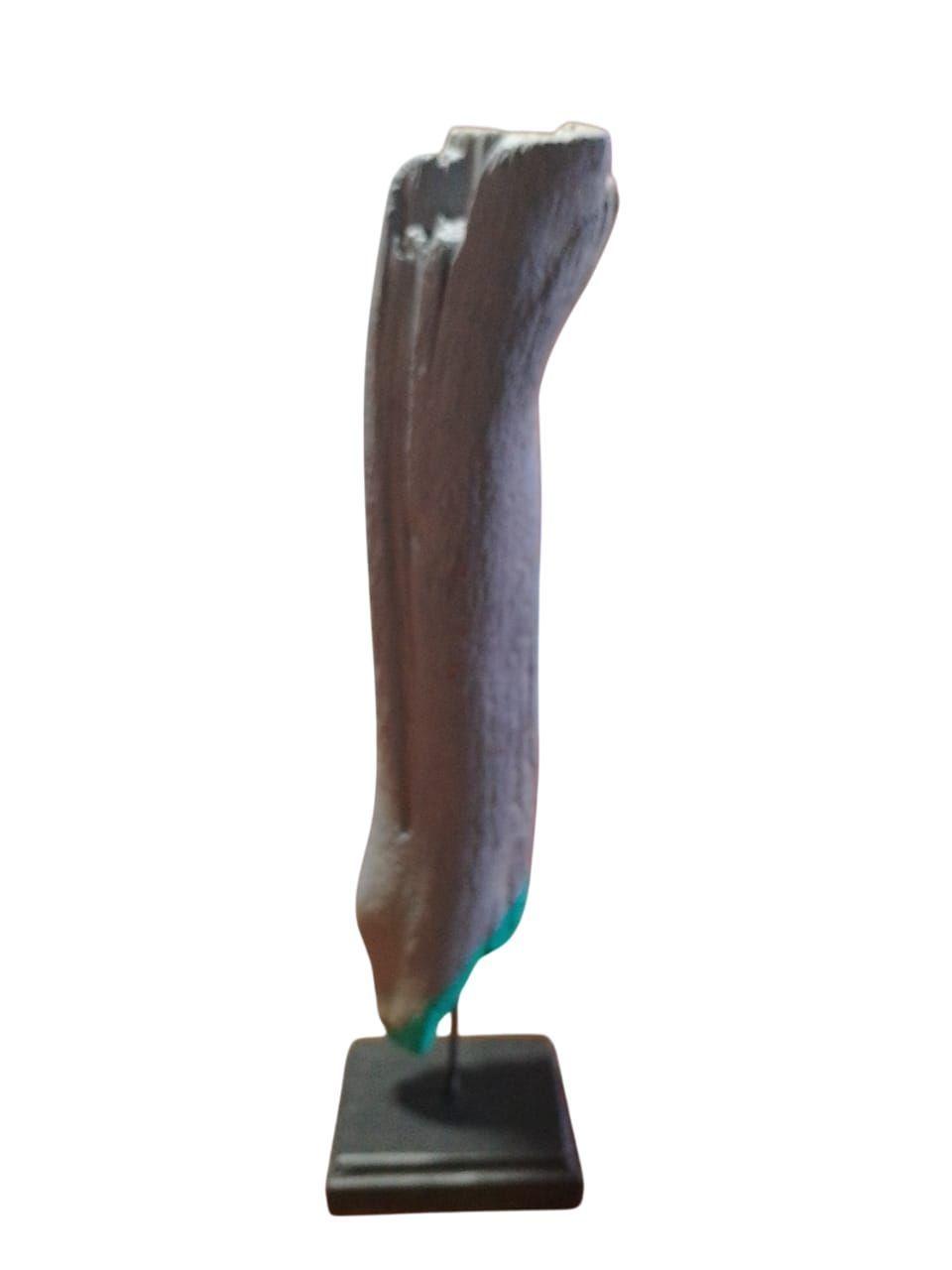 Estatuilla, Figura, Tronco Decorativo Gris 03-2