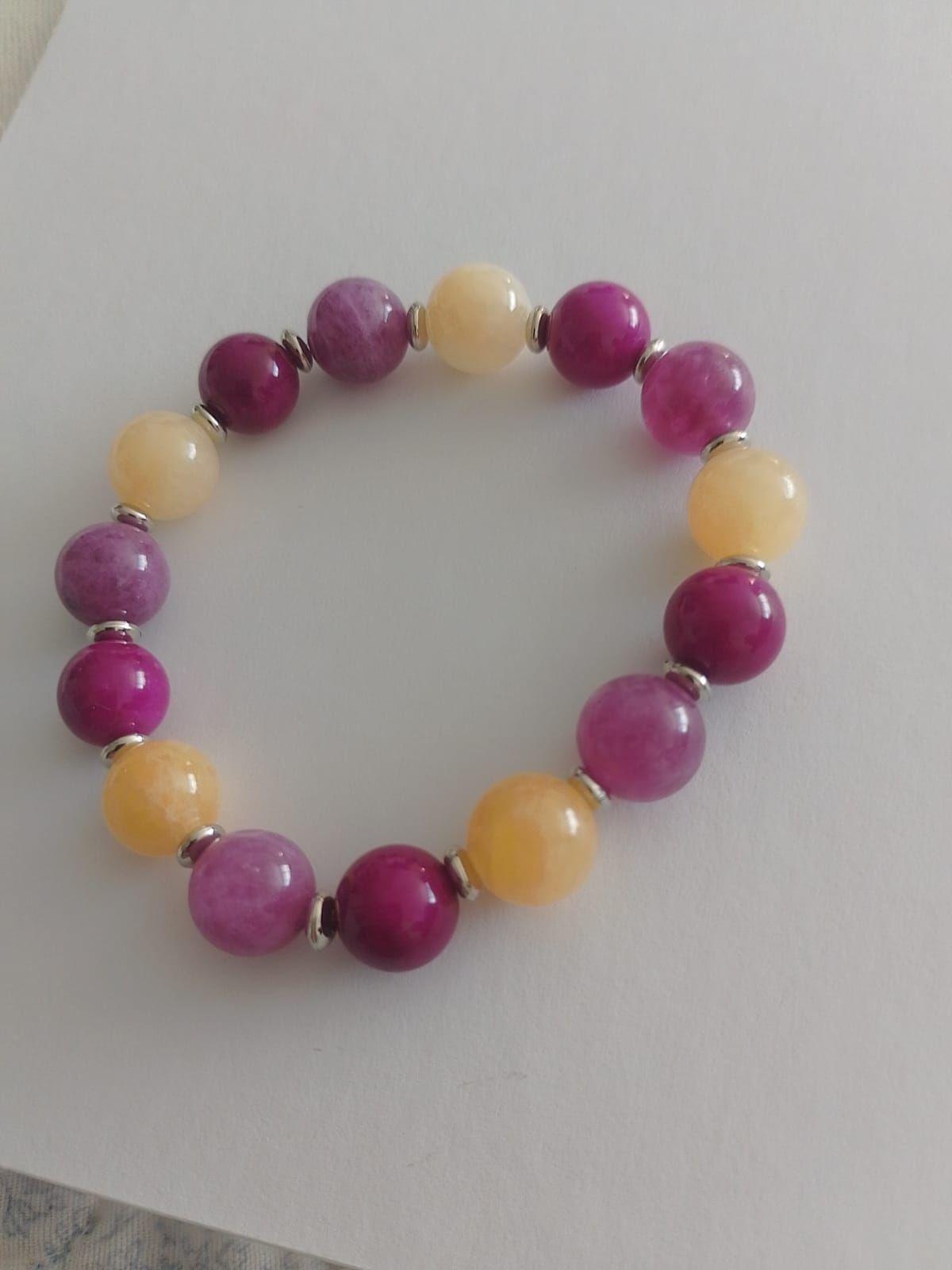 Pulseras Mujer Set 3 Piedras Naturales Colores – Árbol de la Vida-3