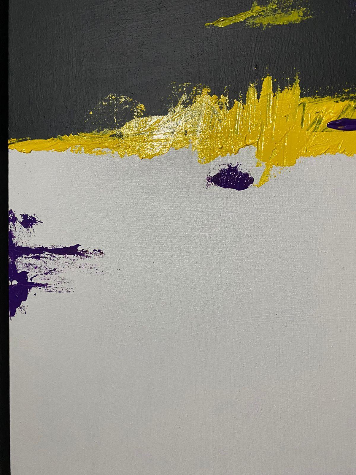 Cuadro decorativo abstracto blanco y negro 90x70-3