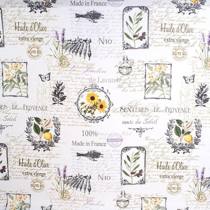 Mantel Confeccionado Linette Repelente al Agua Diseño "Provence" 155x270 cm-2