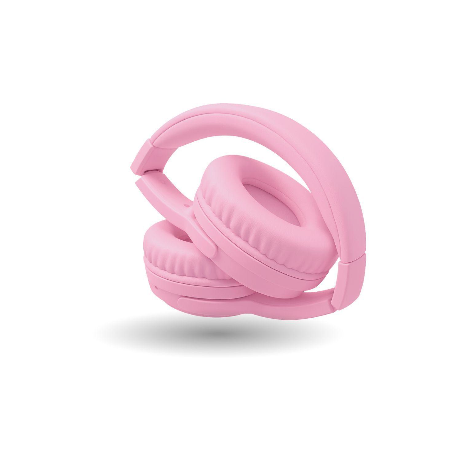 Audifonos Bluetooth Anc Dynamic Stop Noise Rosado Mlab 9559-2