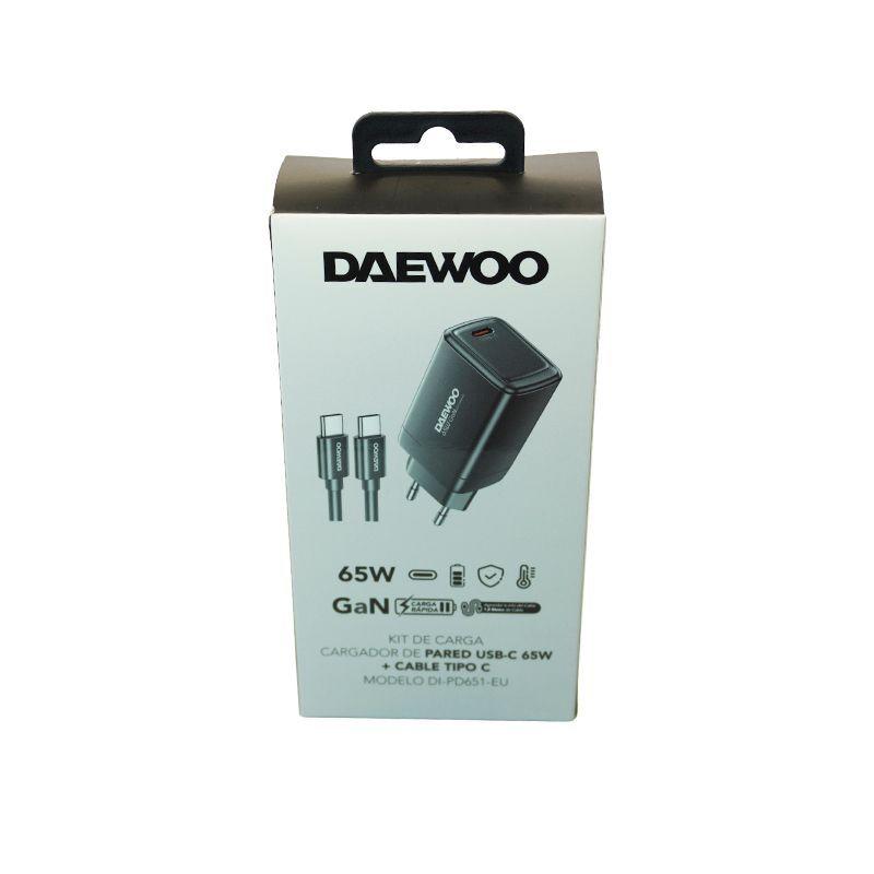 KIT DE CARGA DAEWOO CARGADOR USB + CABLE TIPO C DI-PD651-3