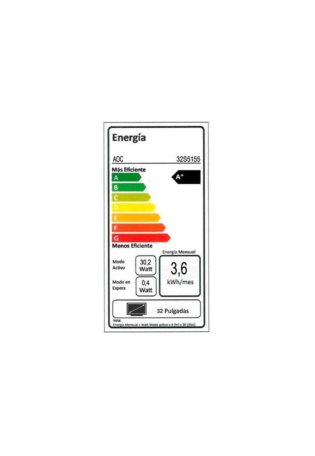 Smart TV 32" AOC Led HD 32S5155-6
