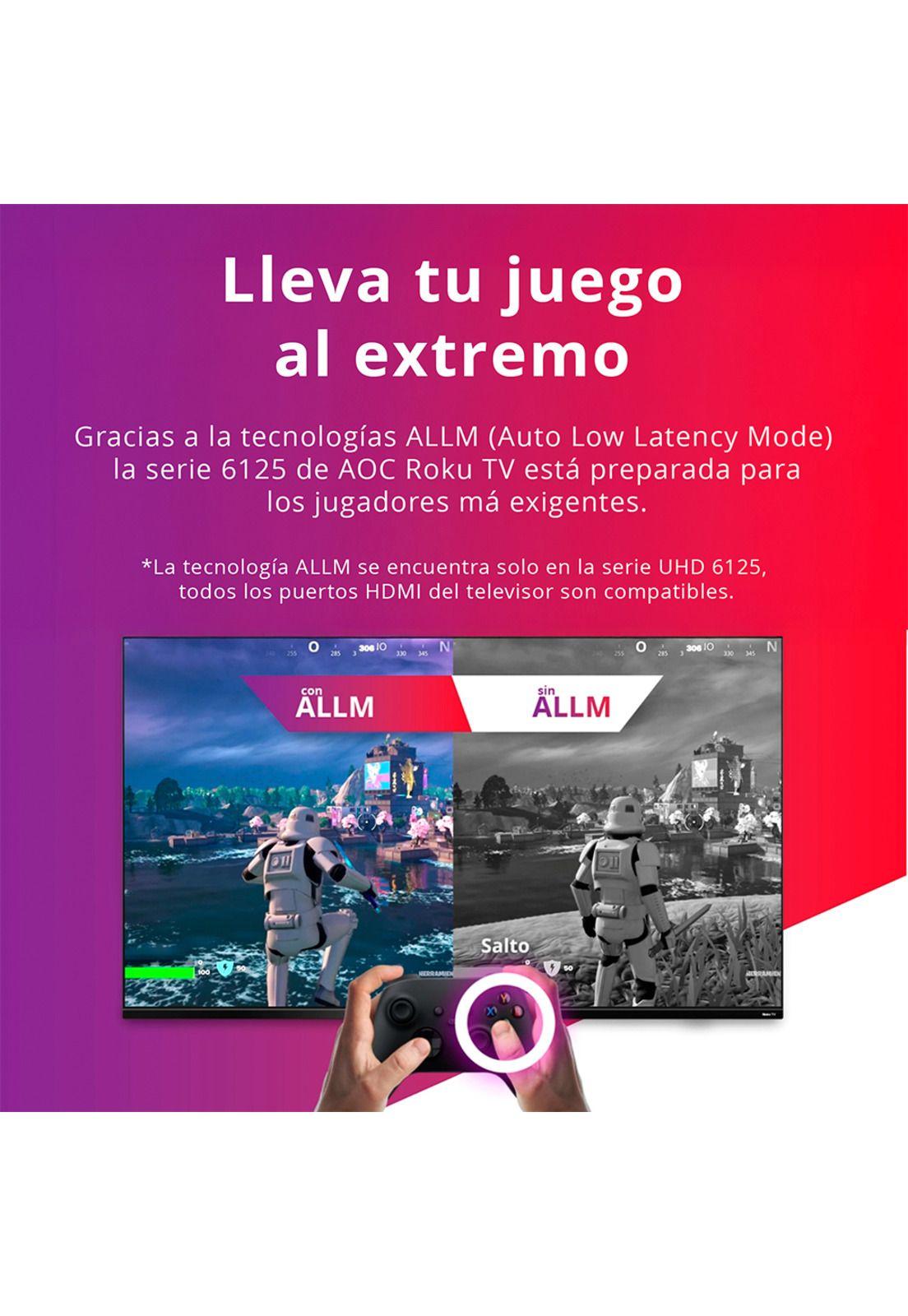 Smart TV 55" AOC Led 4K UHD 55U6125-4