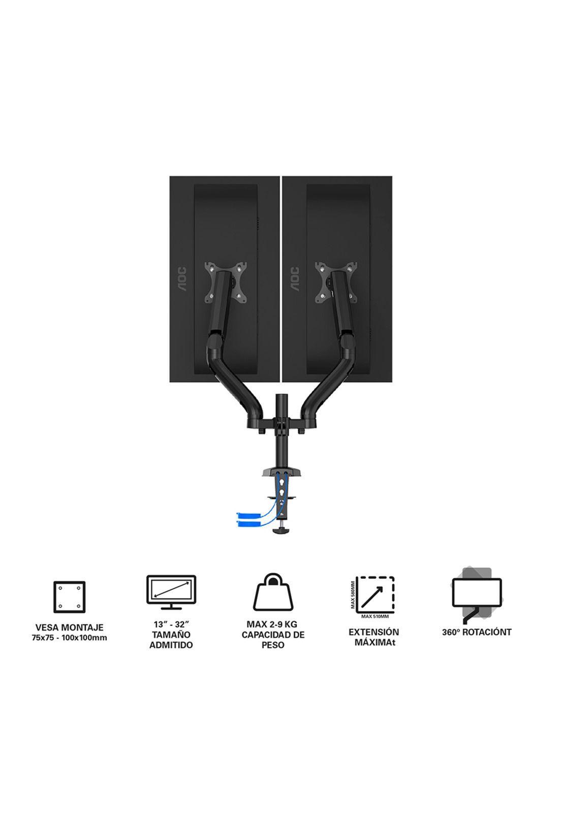 Soporte Doble para Monitores AOC Hasta 32“ AD110DX-1