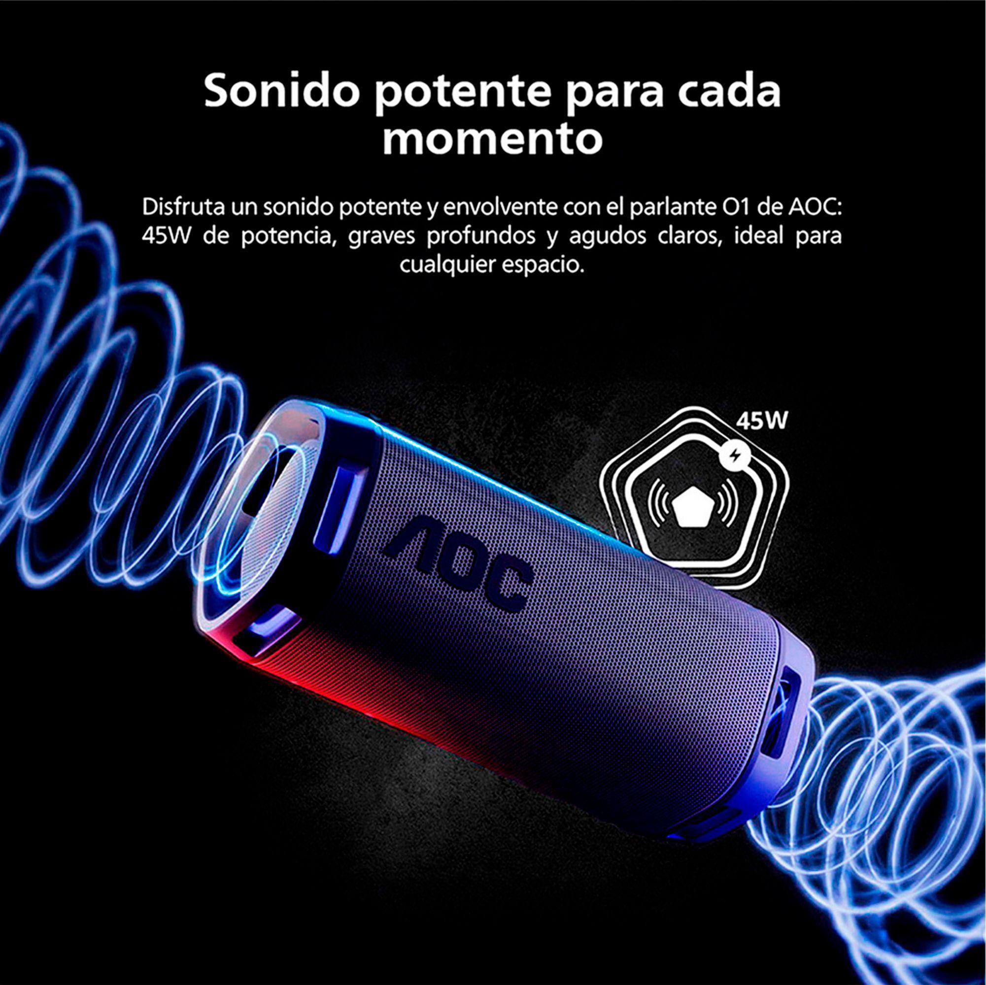 Monitor Gamer 27" AGON AG275QXE IPS QHD 170Hz + Parlante Bluetooth Portátil AOC O1 Barcelona Azul-5