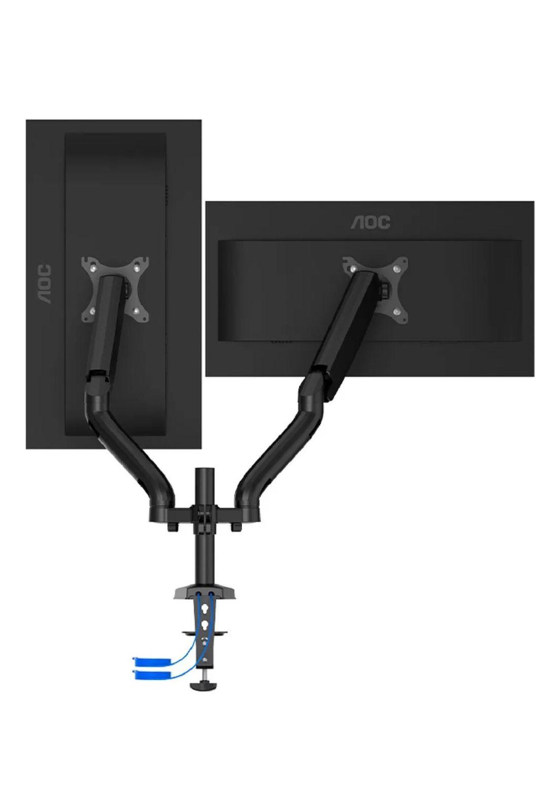 2 Monitores Gamer 27" AOC 27G4 IPS Full HD 180Hz  +  Soporte Monitor AD110DX-2