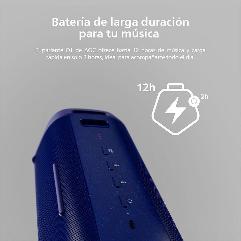 Parlante AOC O1 Altavoz Portátil Bluetooth IP67 | Sonido Potente 45W -2
