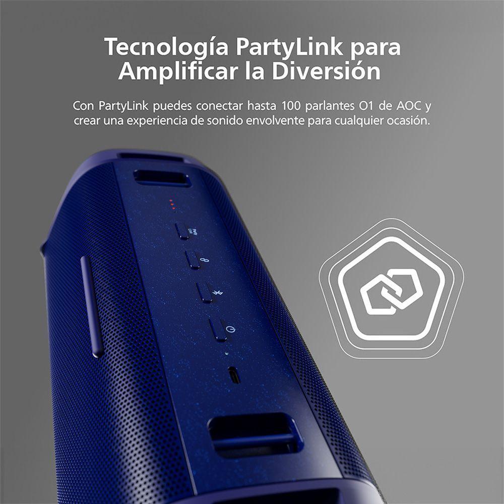 Parlante AOC O1 Altavoz Portátil Bluetooth IP67 | Sonido Potente 45W -7