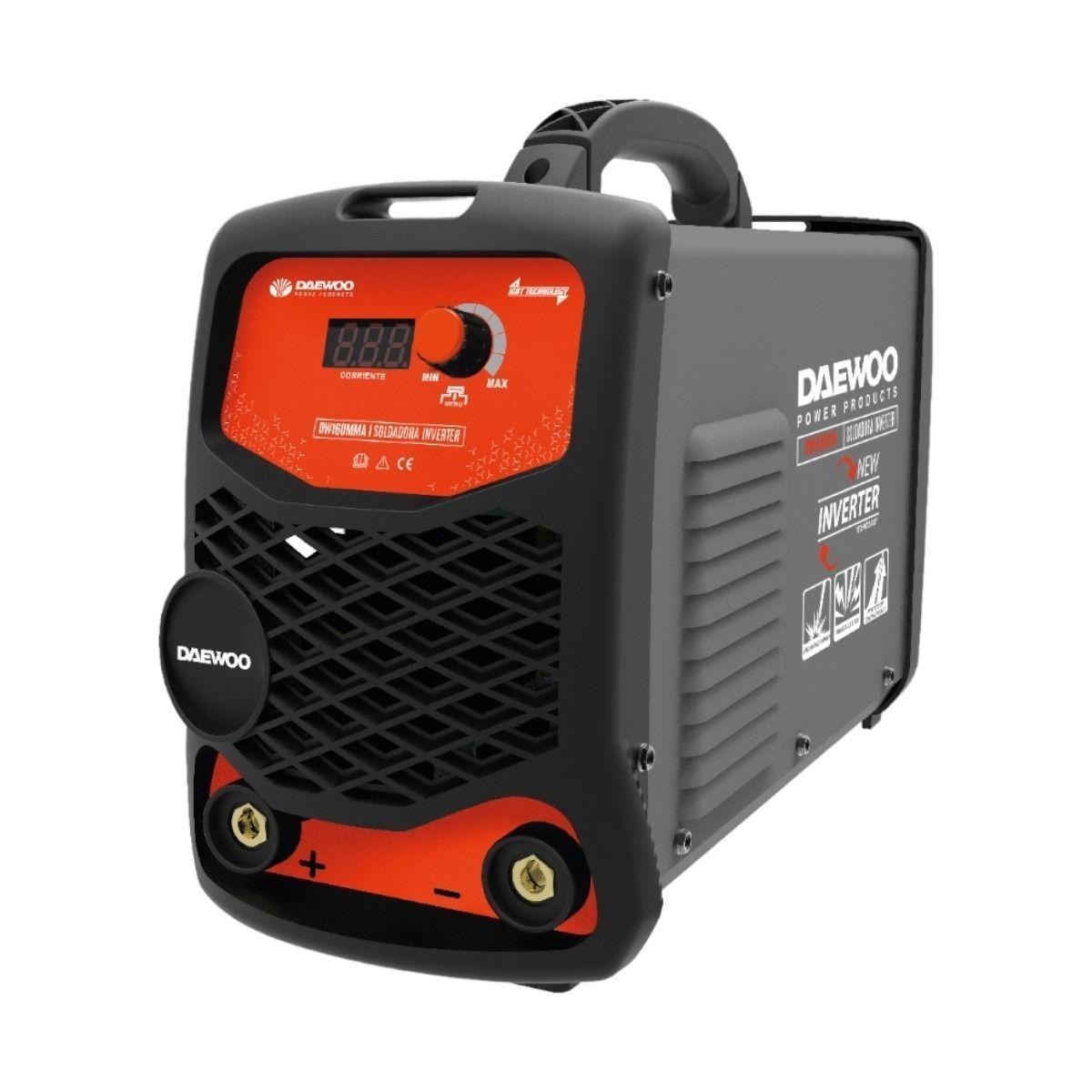 Soldadora Inverter 160a Daewoo DW160MMA 220v Accesorios-3
