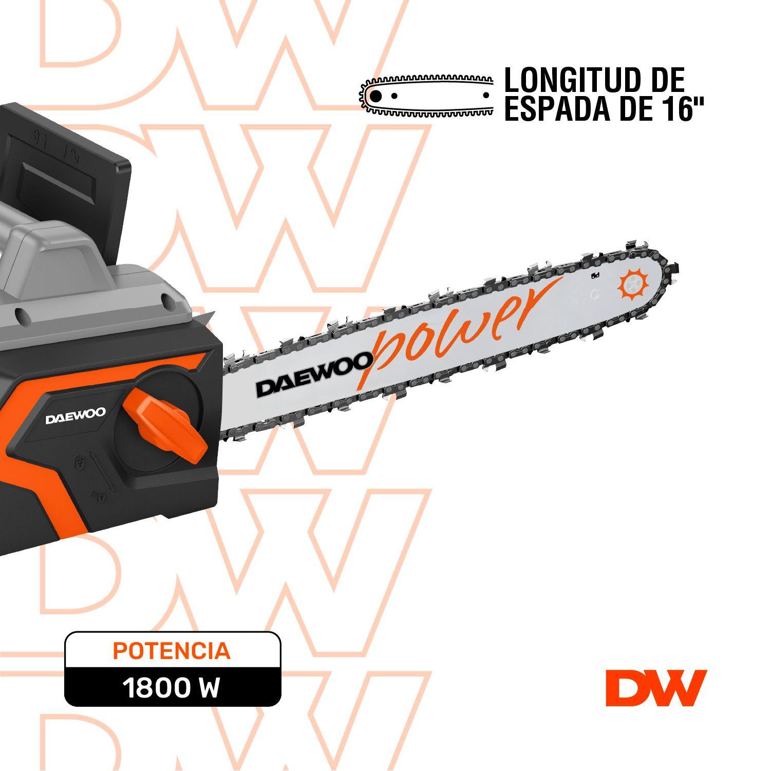 Motosierra Electrica Daewoo Espada 16 Dcs1816EX Gris 1800 W-2