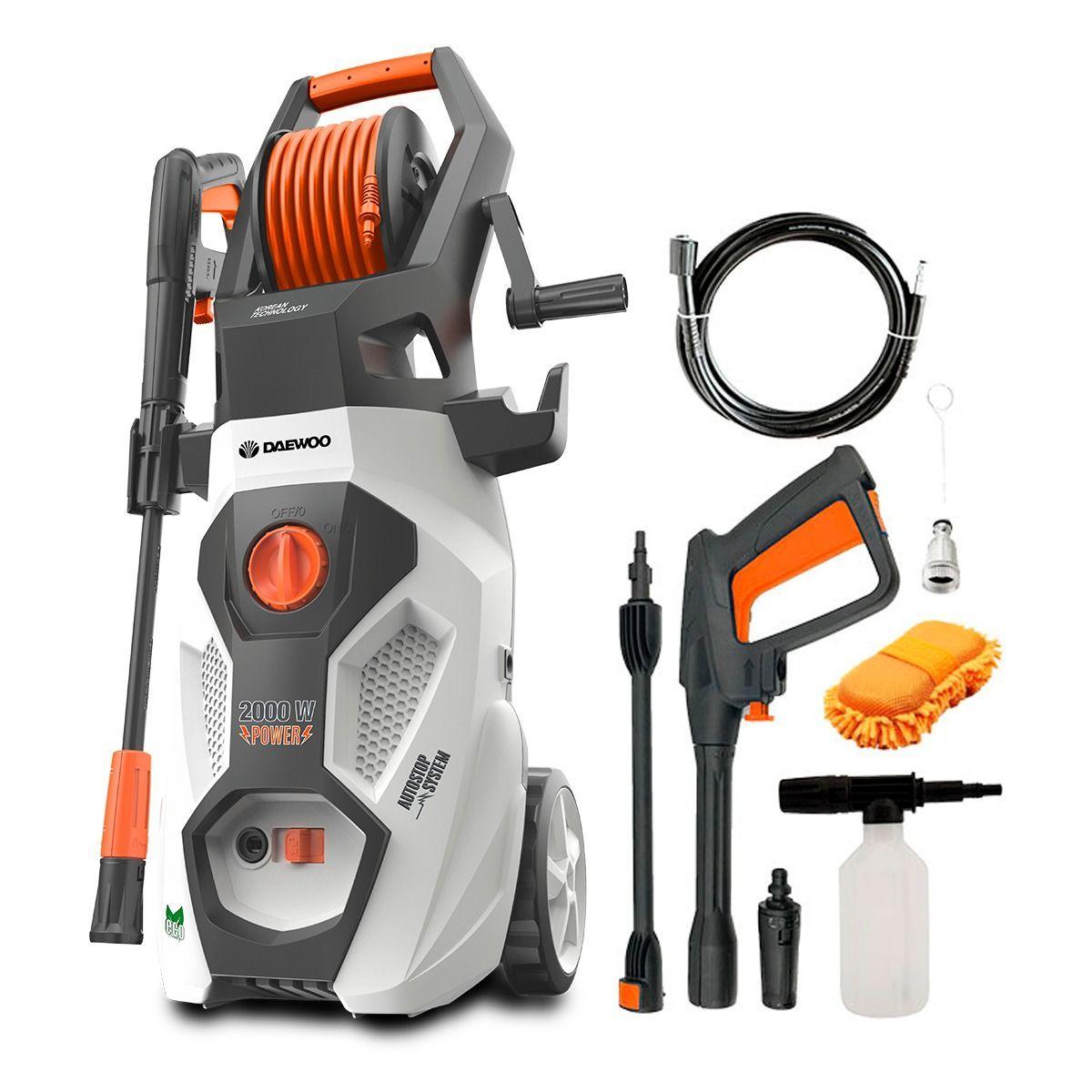 Hidrolavadora Presion Daewoo 2000w 160bar 220v + Accesorios DAX21-150-0