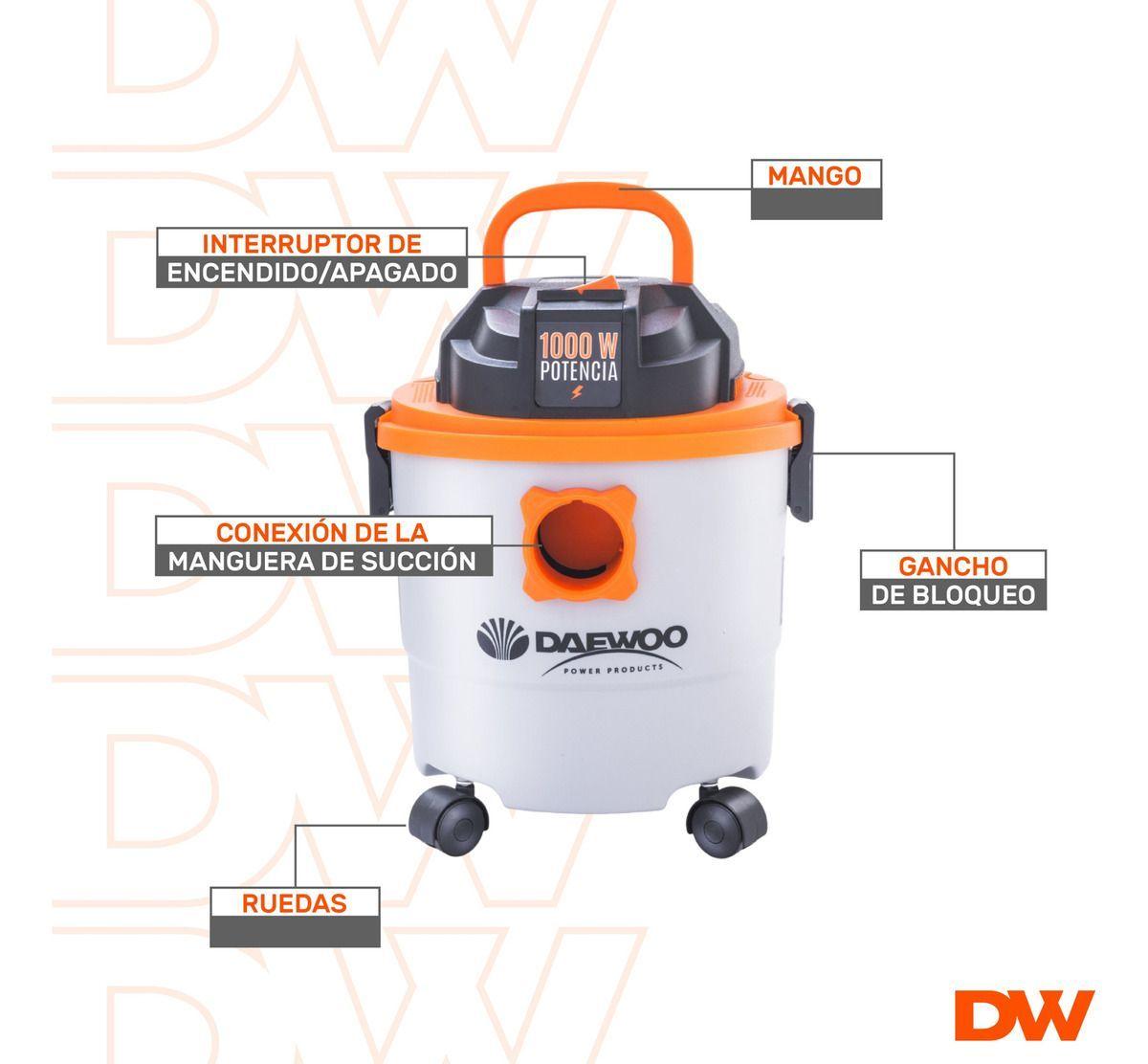 Combo Hidrolavadora 1400w + Aspiradora Tacho 15l Daewoo-2