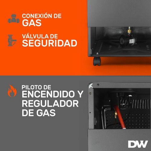 Estufa A Gas Movil Daewoo Dany44 4.4 Kw 11 A 15 Kg 3 Niveles-4