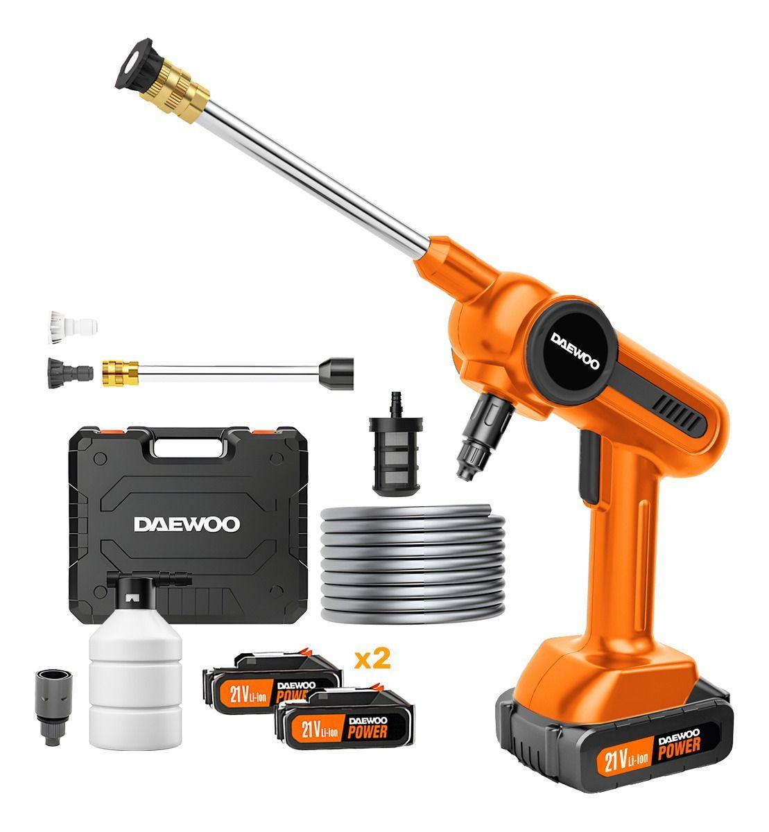 Hidrolavadora Inalámbrica Daewoo Batería 21v 100w 3 L/min DAX65-LI-0