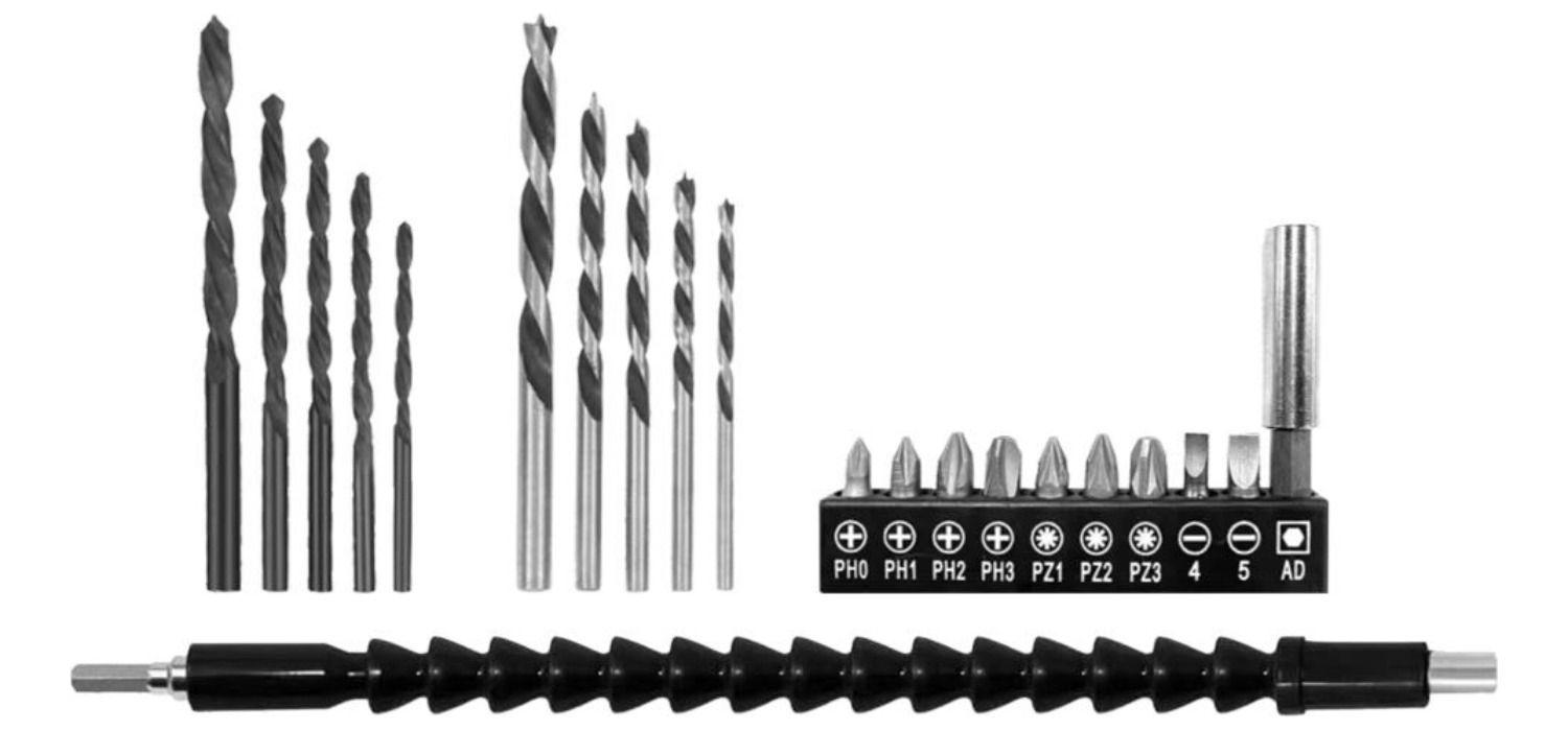 Taladro Destornillador Inalámbrico Daewoo DACD316 20v +bolso +acces.-2