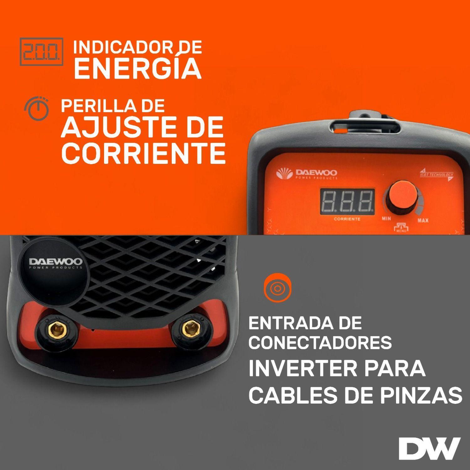 Soldadora Inverter 200a Daewoo DW200MMA 220v + Acces.-4