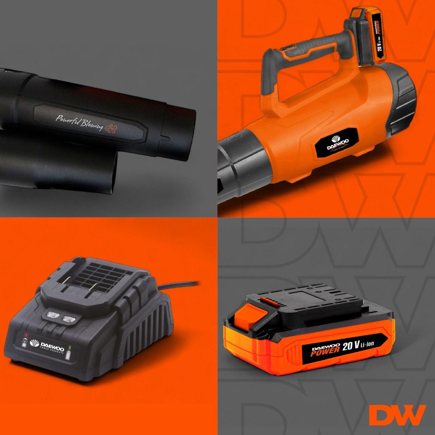 Sopladora Inalámbrica Daewoo DAB2000LI-1 + Bateria 20V + Cargador-3