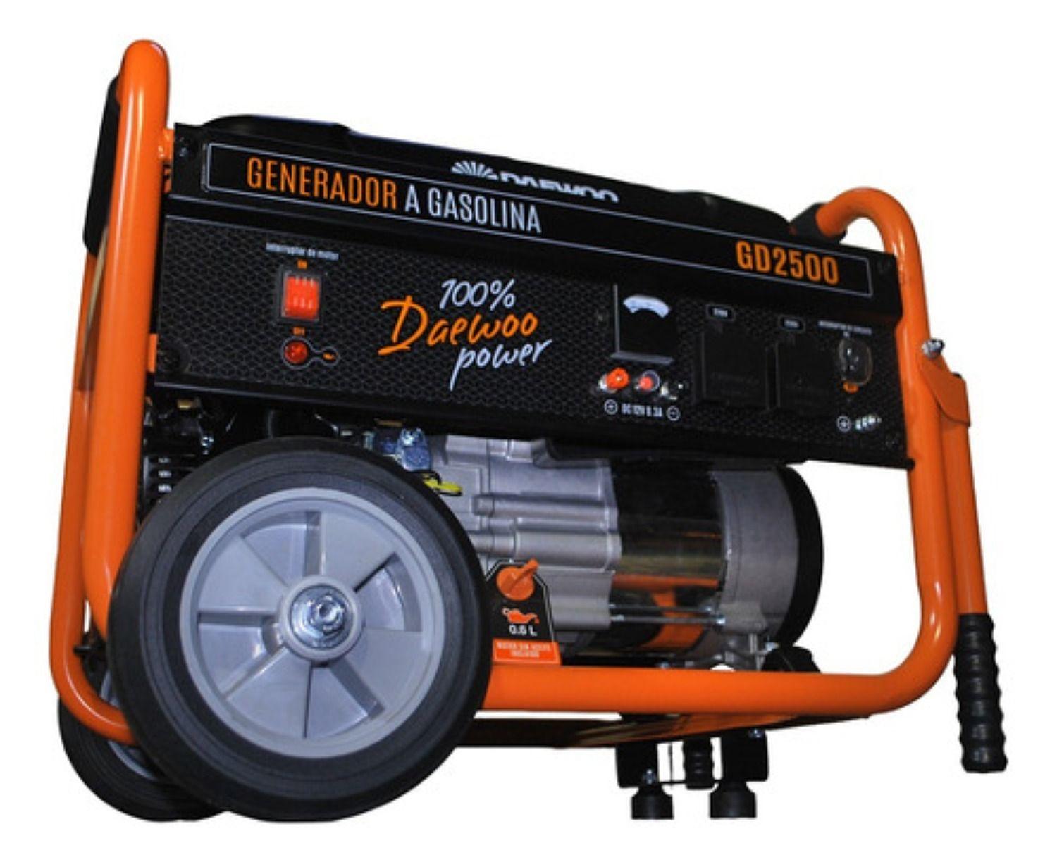 Generador Eléctrico A Gasolina GD2500 2 Kw 6.5 Hp 4t Daewoo-2