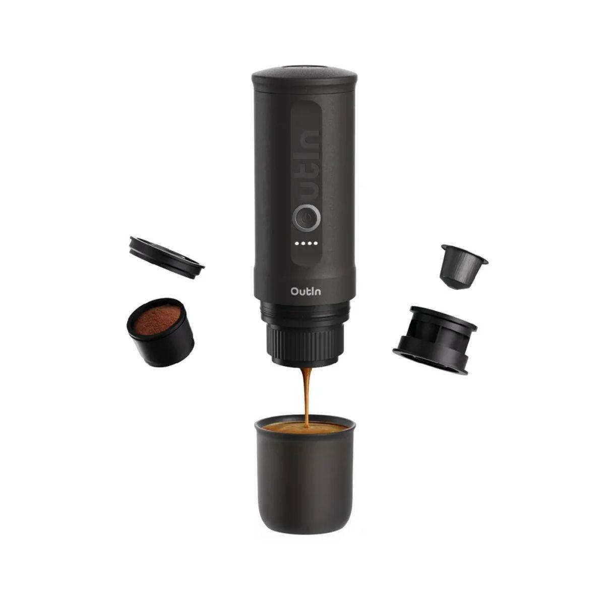 Cafetera Espresso Portátil Outin Gris-1