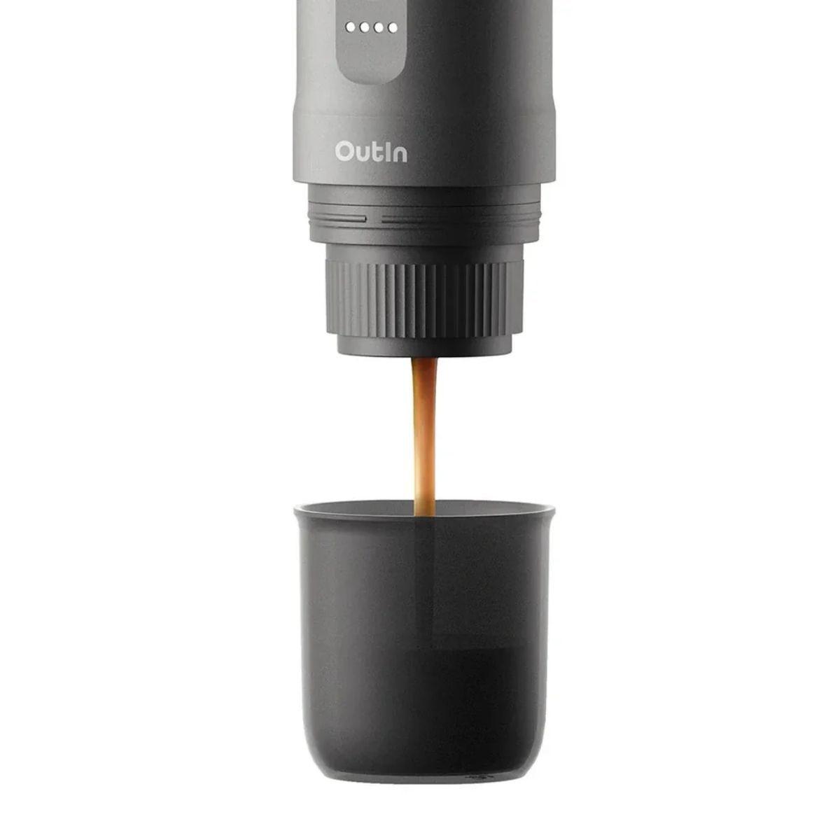Cafetera Espresso Portátil Outin Gris-4