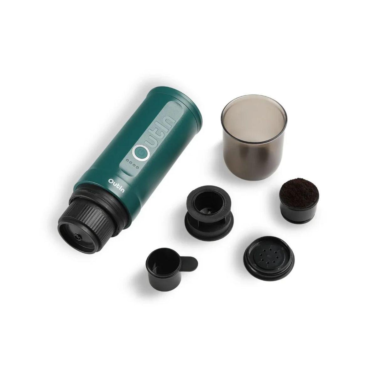 Cafetera Espresso Portátil Outin Verde Turquesa-2