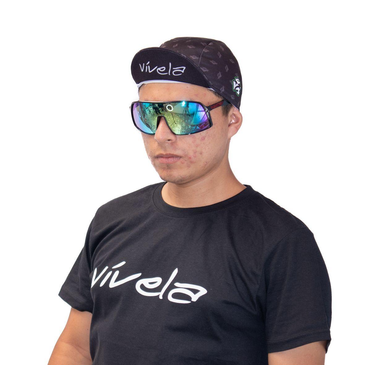 Cap Gorro Vintage Ciclismo Vívela  Negro -1
