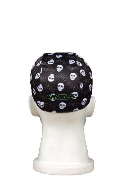 Cap Gorro Vintage Ciclismo Vívela Skull y Bicicletas-3