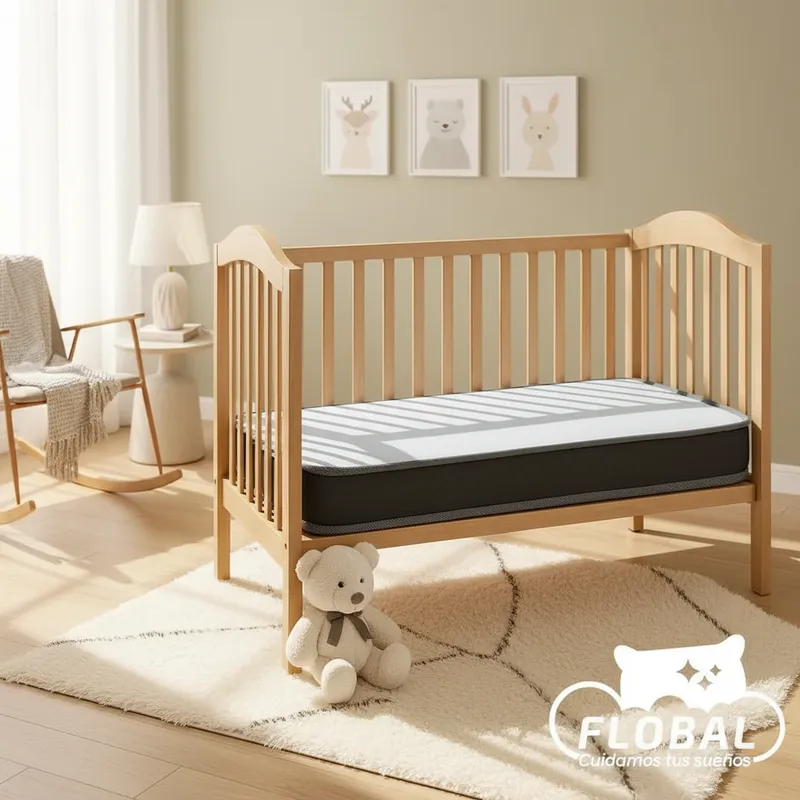 Colchón Bebe FLOBAL  60x120x13cm -3