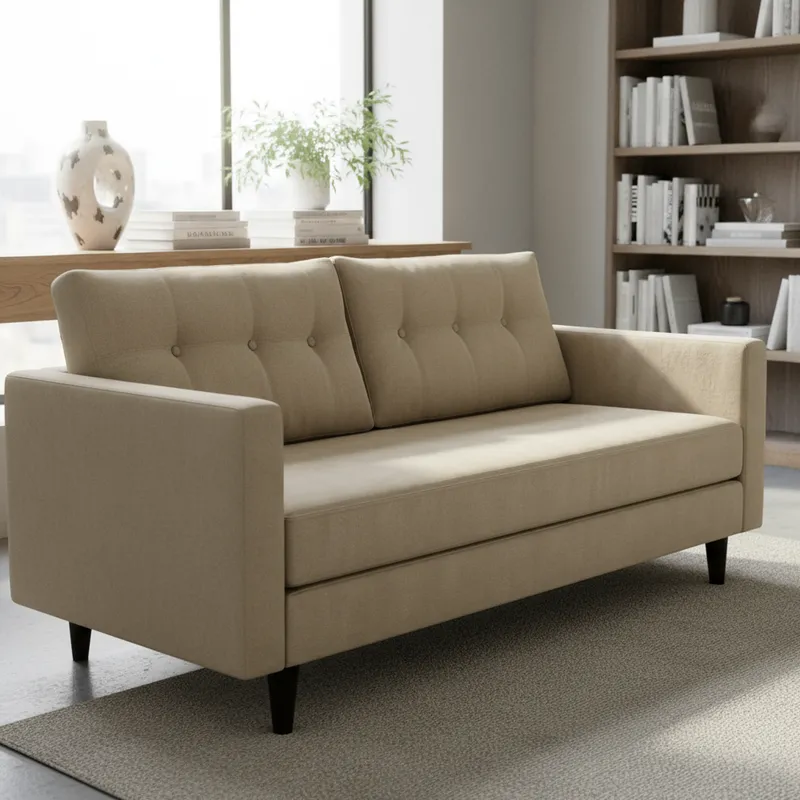 Sofá 3 Cuerpos Paris - Beige Repelente a Líquidos-3