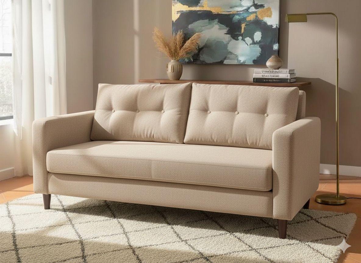 Sofá 3 Cuerpos Paris - Beige Repelente a Líquidos-4