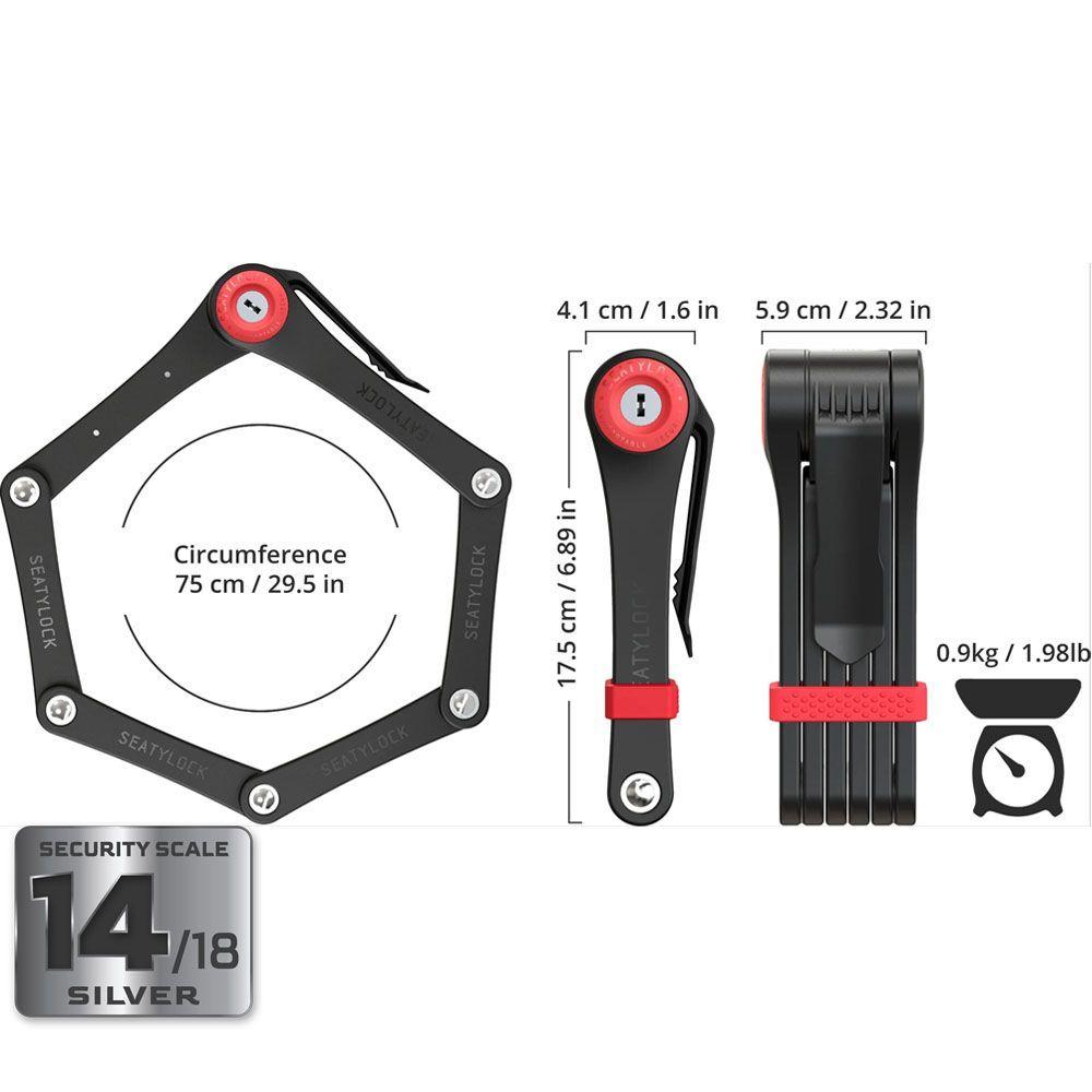 Candado Seatylock Foldylock Clipster-4