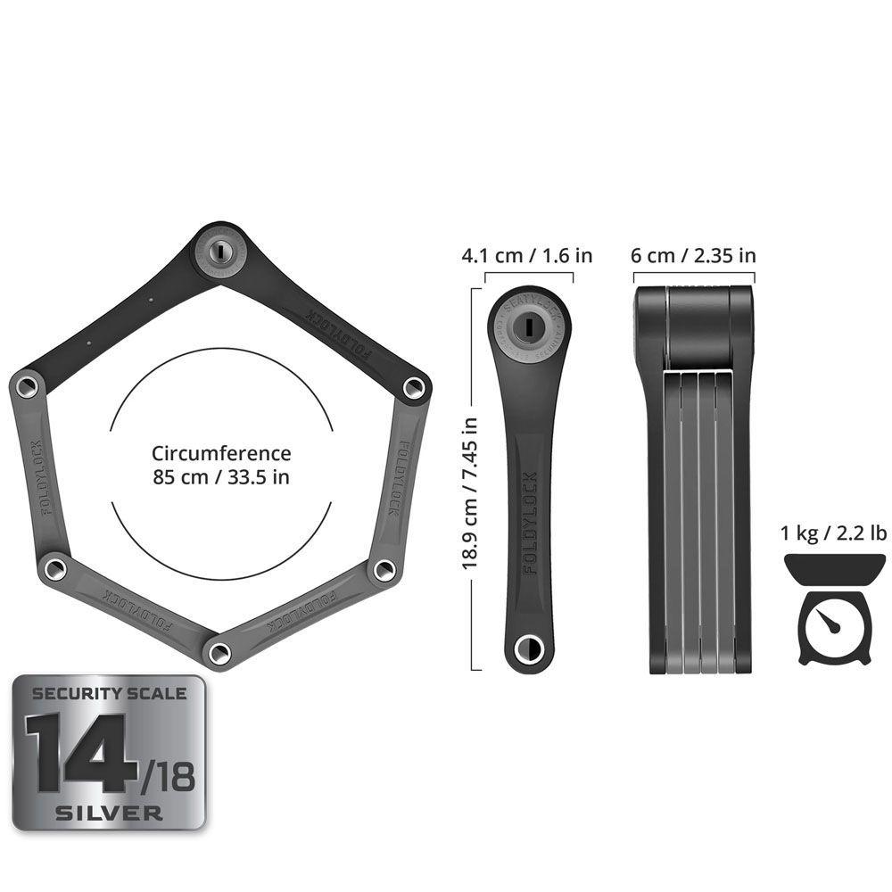 Candado Seatylock Foldylock 85cm-4