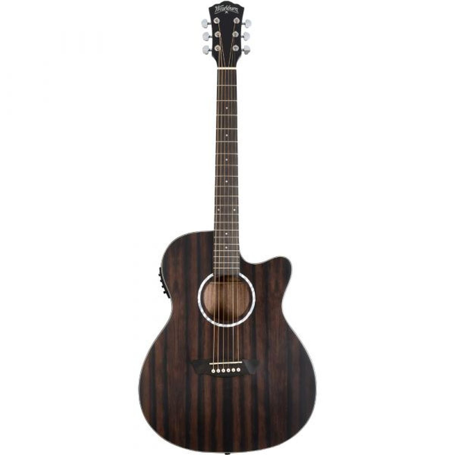Guitarra Electroacústica Washburn DFEACE, Deep Forest Ebony Ace-0
