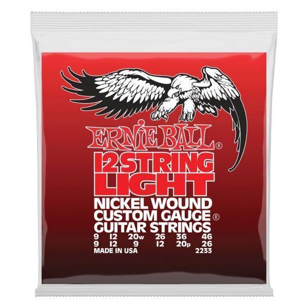 Cuerdas 12 STRING LIGHT NCKL WND ELEC GTR  P02233 ERNIE BALL-0