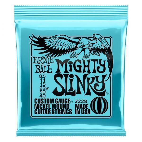SLINKY NCKL WND ELEC GTR STRINGS 8.5 40 P02228 ERNIE BALL-0