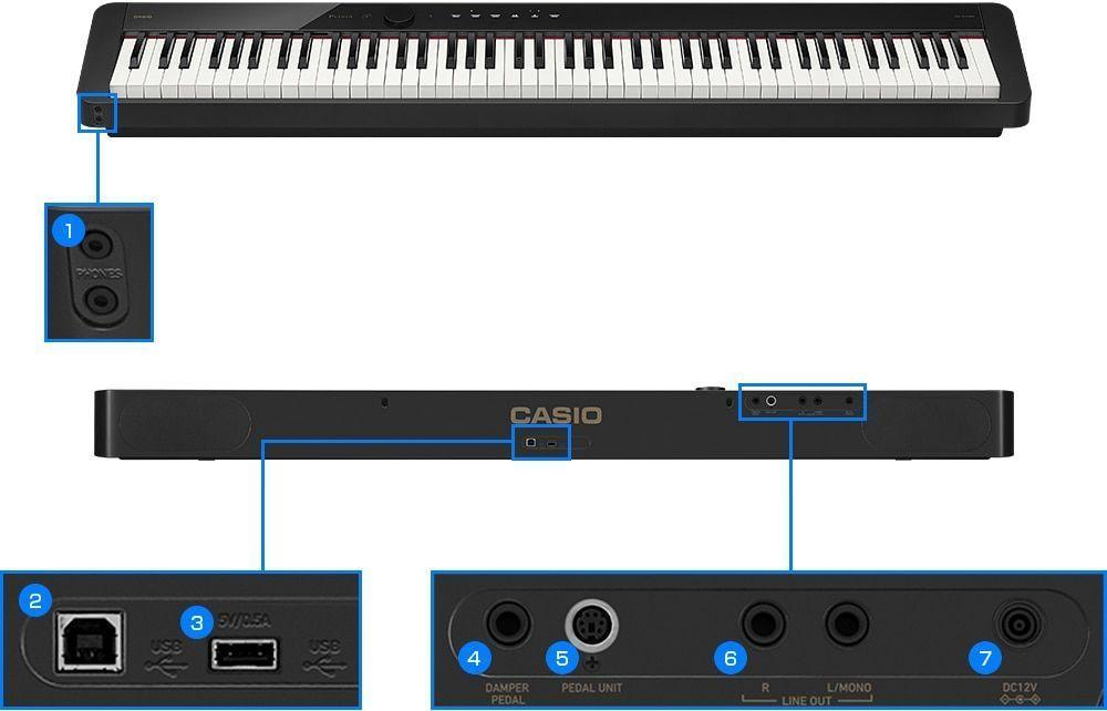 Piano Digital 88 teclas Casio PX-S1100BK Privia-1