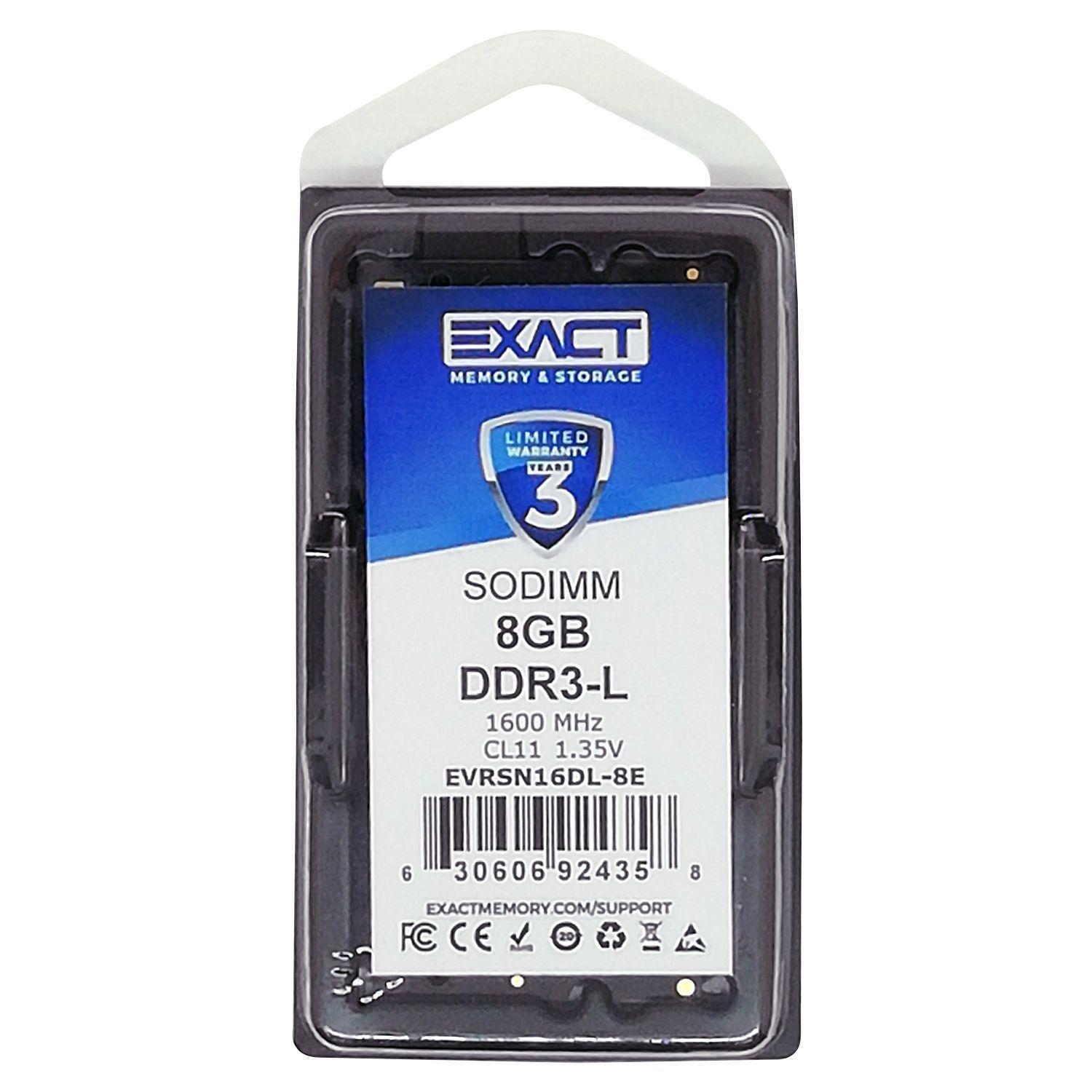 Memoria Exact DDR3 8GB 1600 Mhz 1.35V - Notebook SODIMM-1