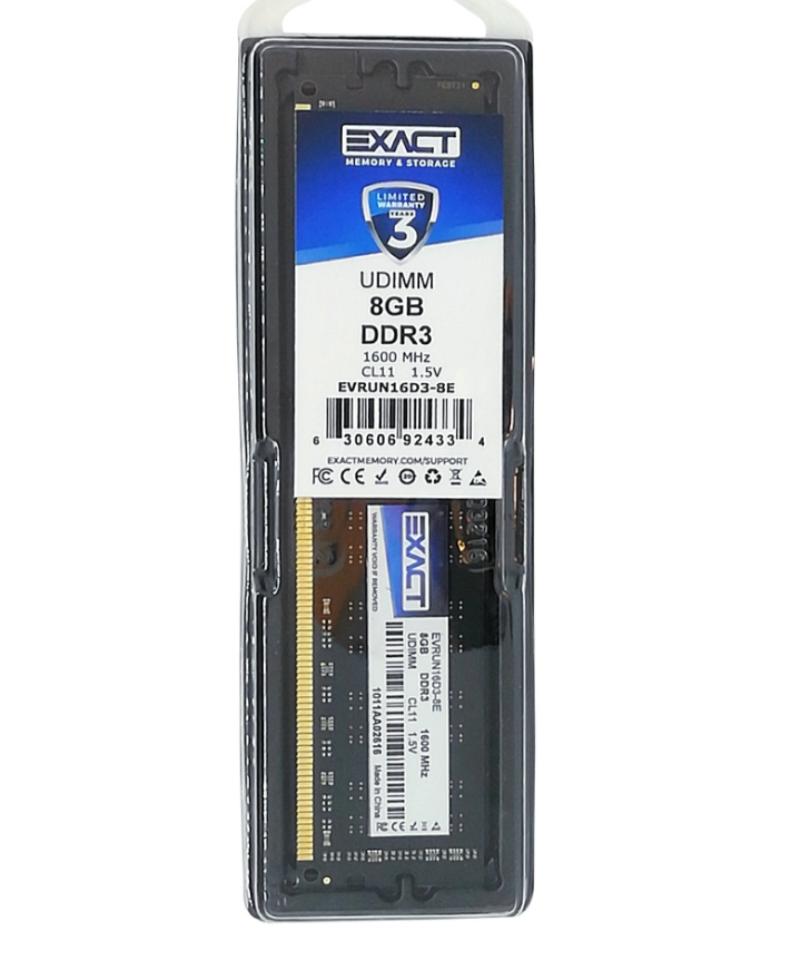 Memoria Exact DDR3 8GB 1600 MHz 1 5V Desktop UDIMM-0