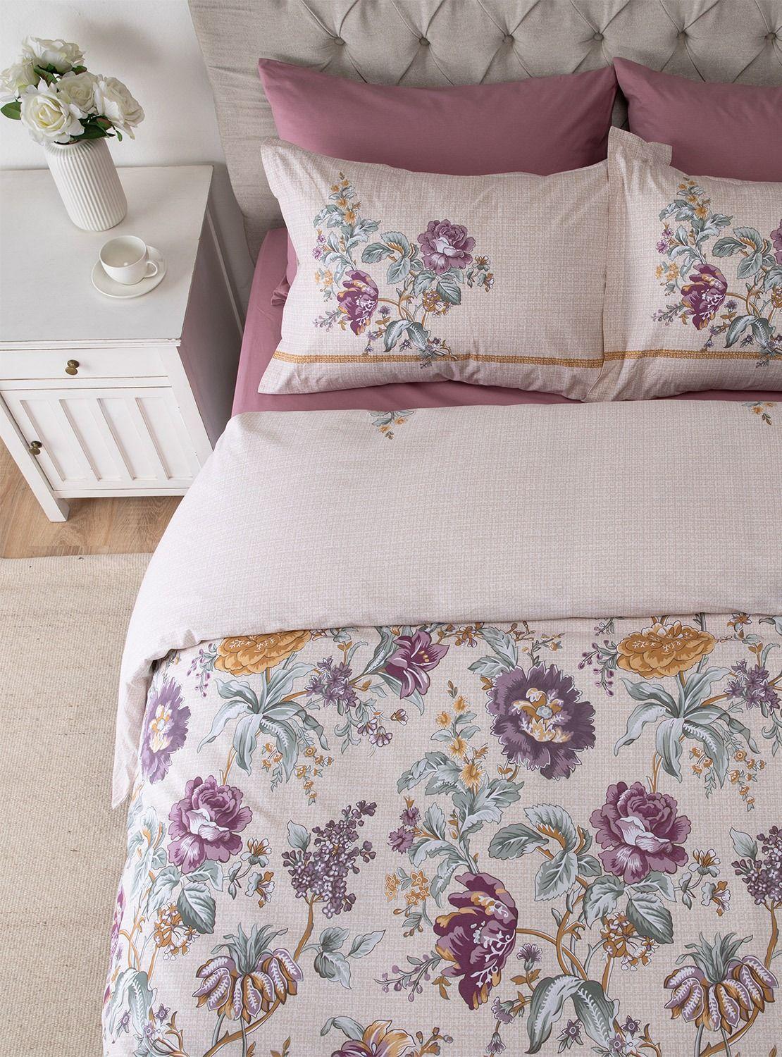 Set Funda De Plumón + Sábana Bajera Mirante Super King-3