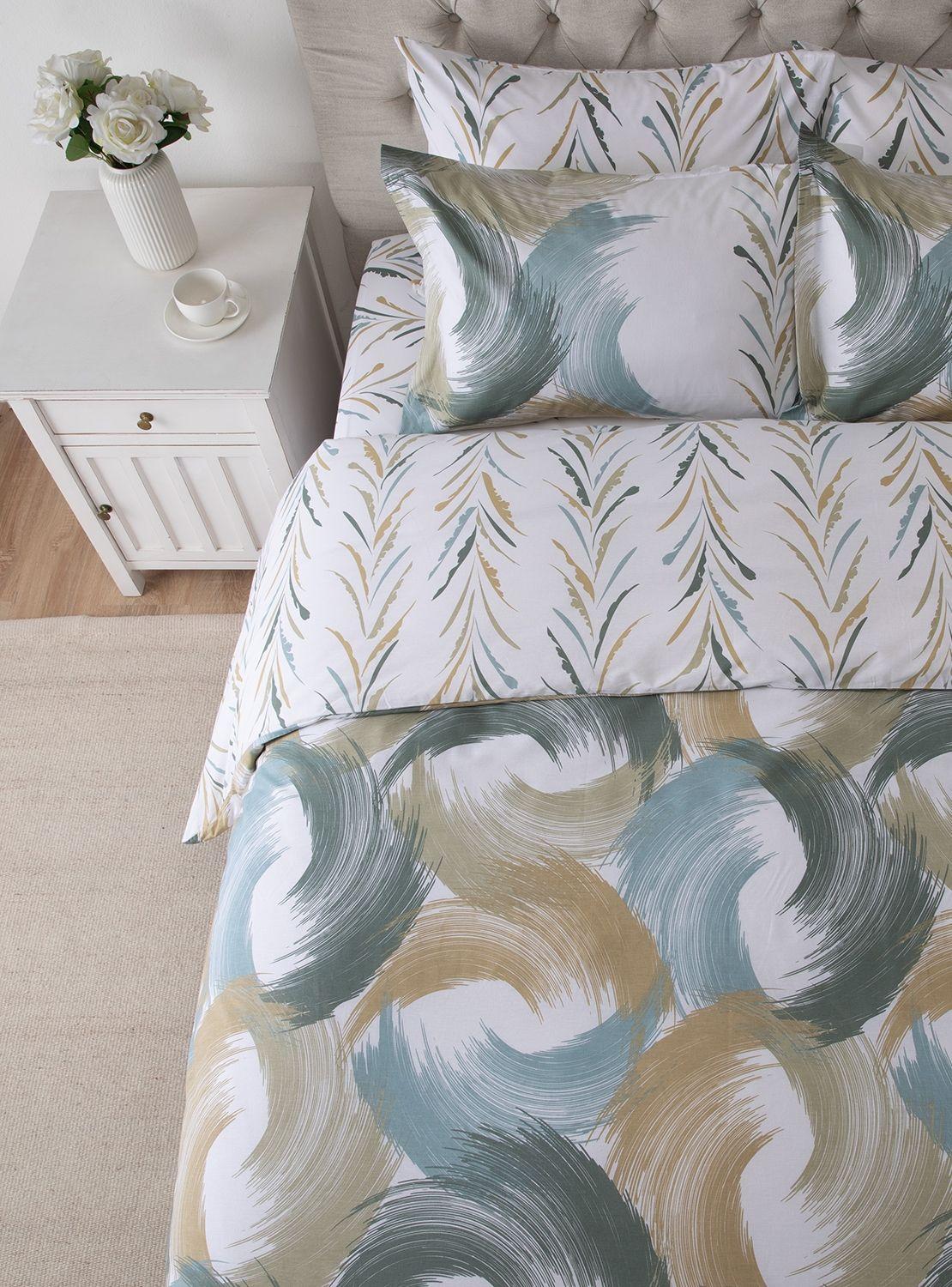 Set Funda De Plumón + Sábana Bajera King Estiva-3