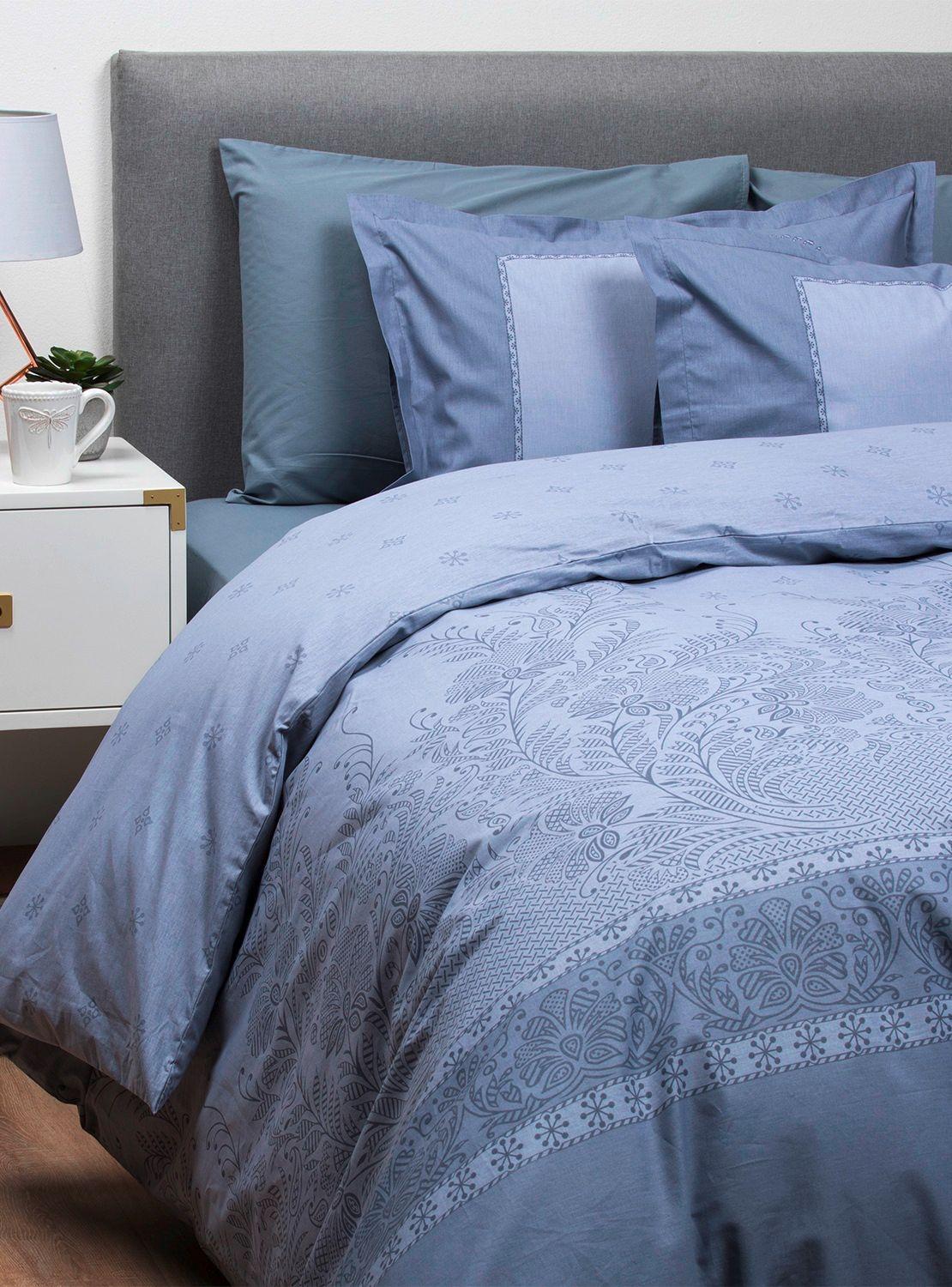 Set con funda de plumón 100% algodón King Risa-0