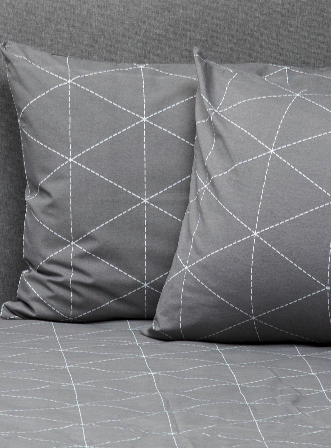 Set con funda de plumón 100% algodón 2 plazas Dream Antracit-2