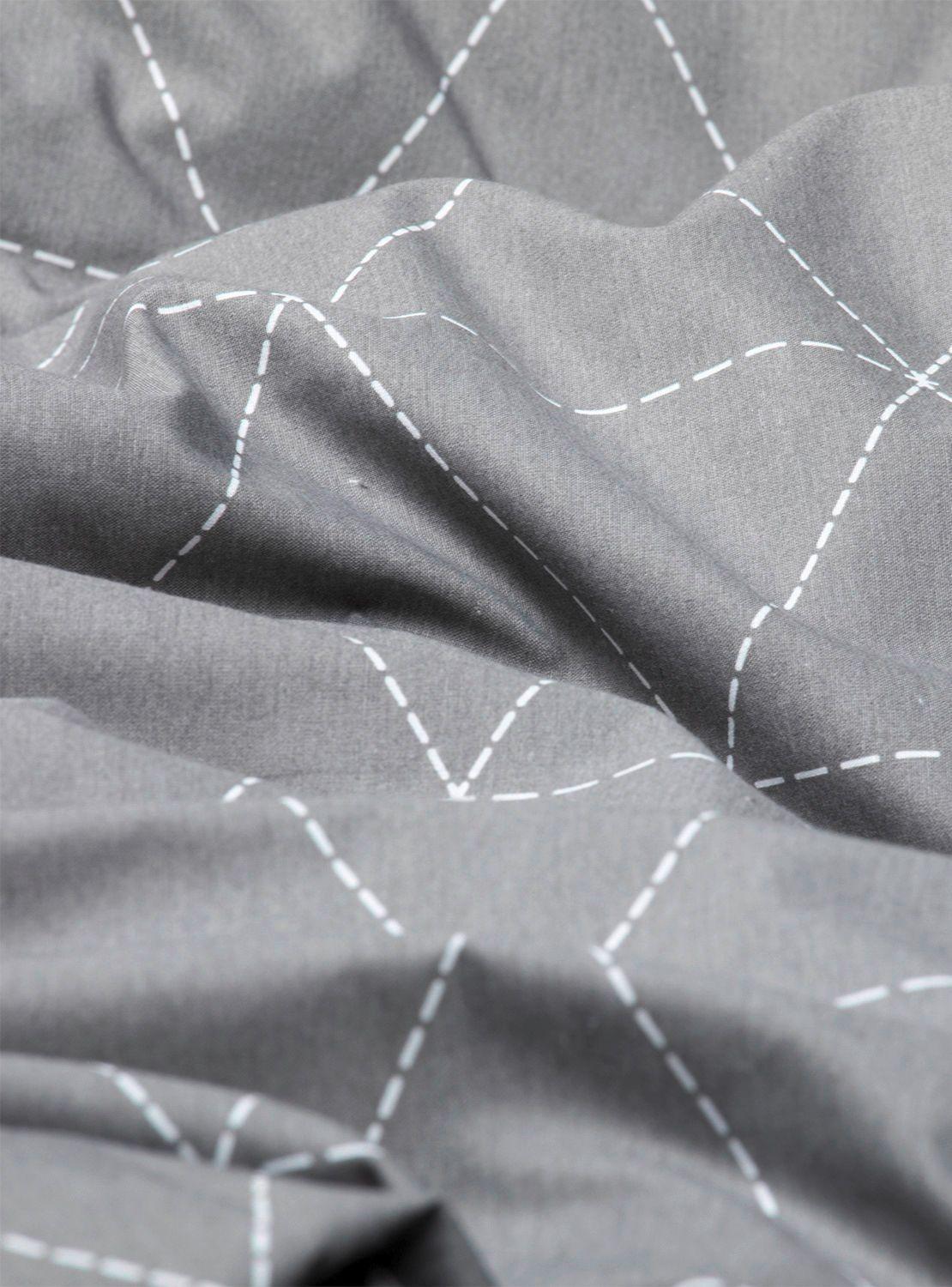 Set con funda de plumón 100% algodón 2 plazas Dream Antracit-3