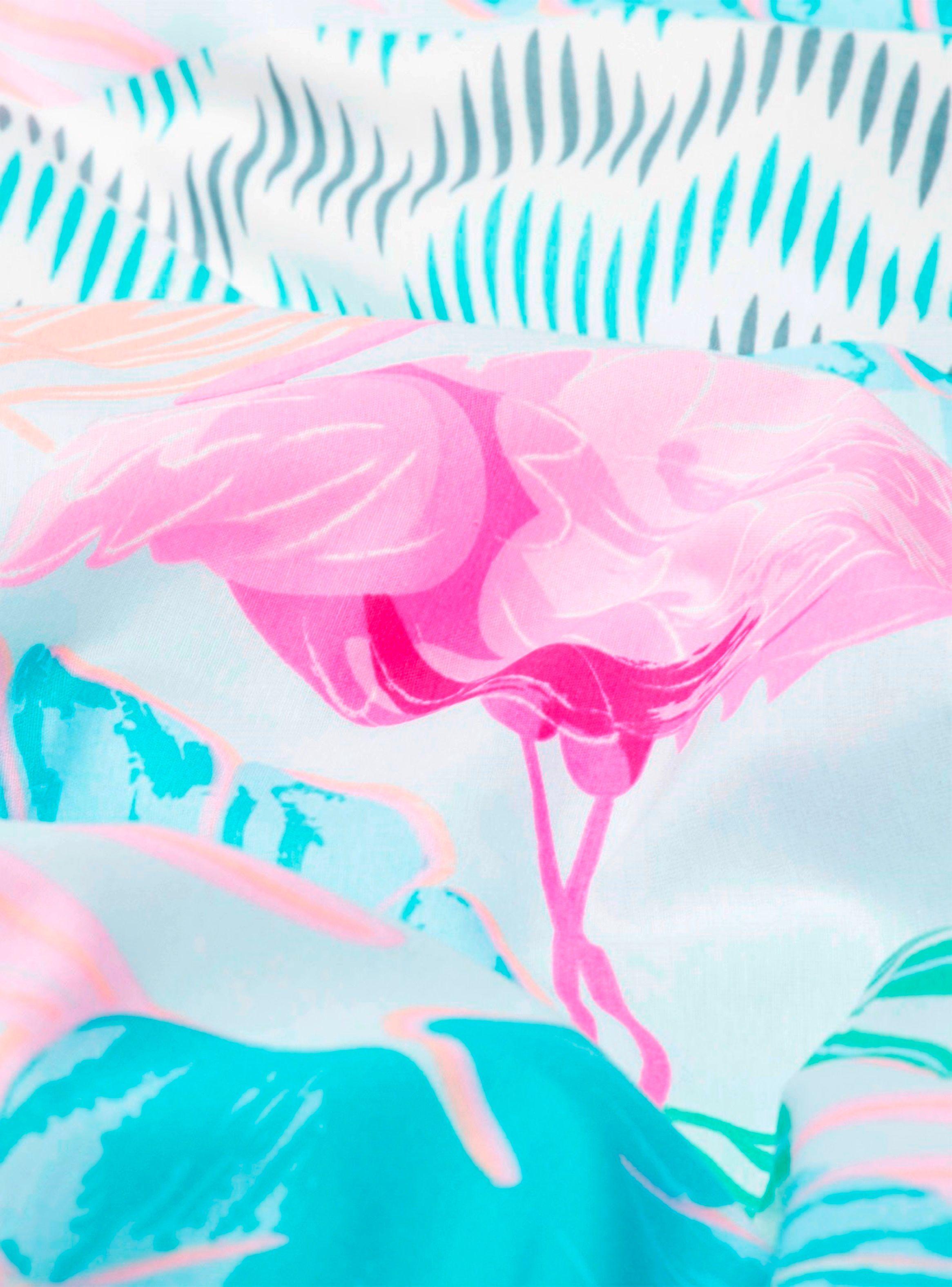 Funda de plumón algodón King Flamingo-3