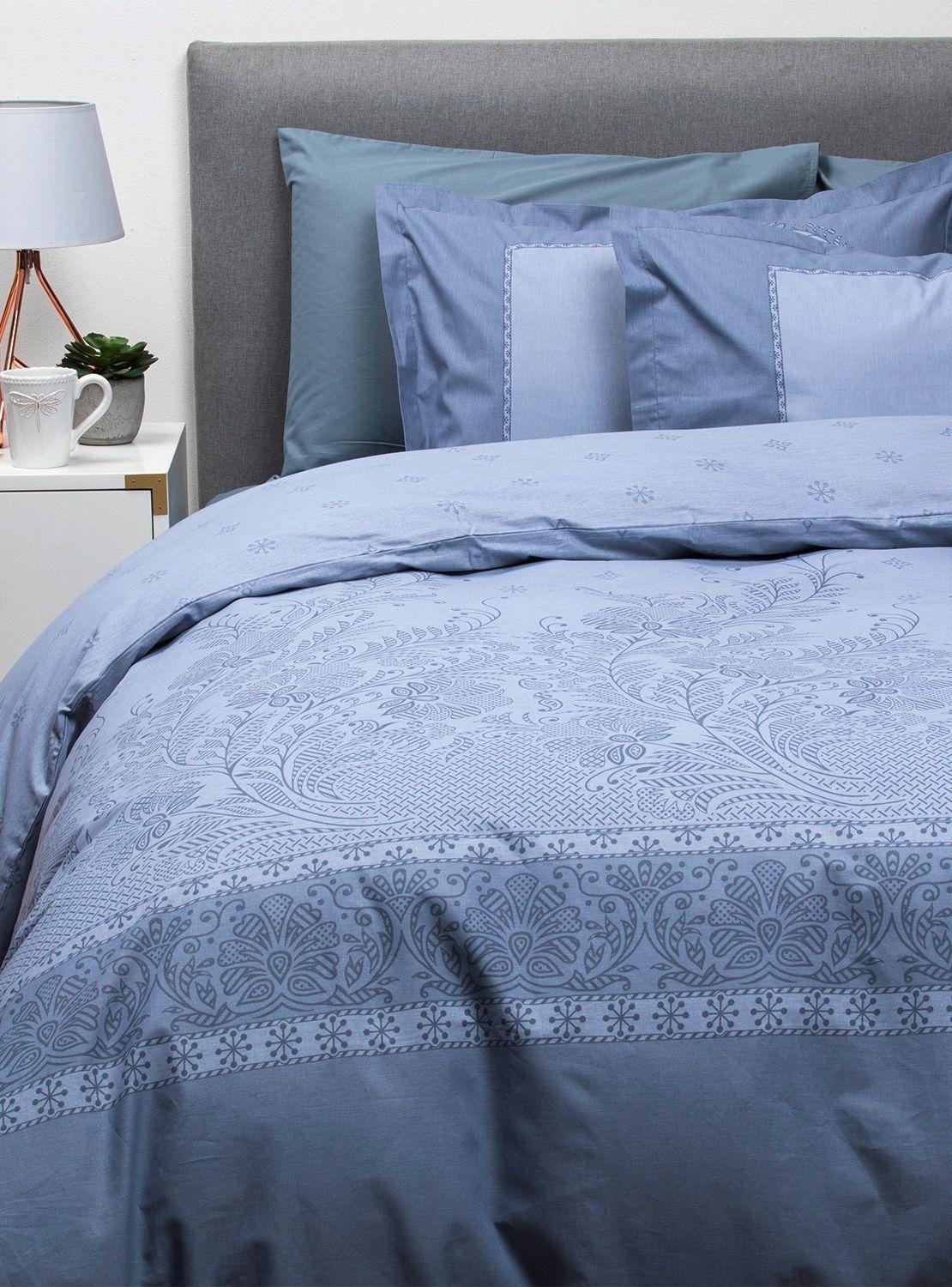 Set con funda de plumón 100% algodón 2 plazas Risa-1